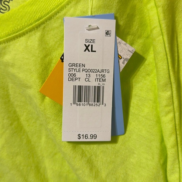 Unisex Neon Peanuts Snoopy Boo Shirt XL NWT NEW Ghost Spooky Scary Boo Halloween - Picture 4 of 6